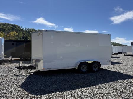 New 2027 Covered Wagon Trailers 7X16 TA3 7' INT HEIGHT POLY SIDE DOOR BAR Cargo / Enclosed Trailer