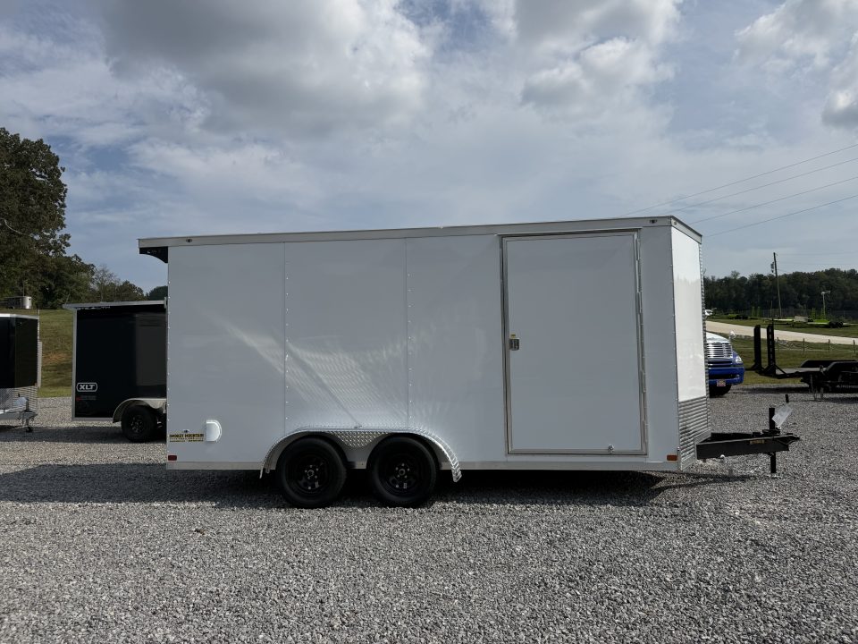 New 2027 Covered Wagon Trailers 7X16 TA2 7' INT HEIGHT SPOILER POLY Cargo / Enclosed Trailer