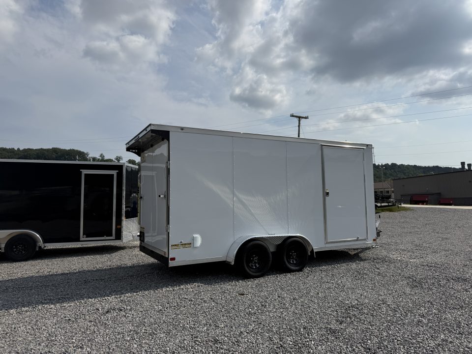 New 2027 Covered Wagon Trailers 7X16 TA2 7' INT HEIGHT SPOILER POLY Cargo / Enclosed Trailer