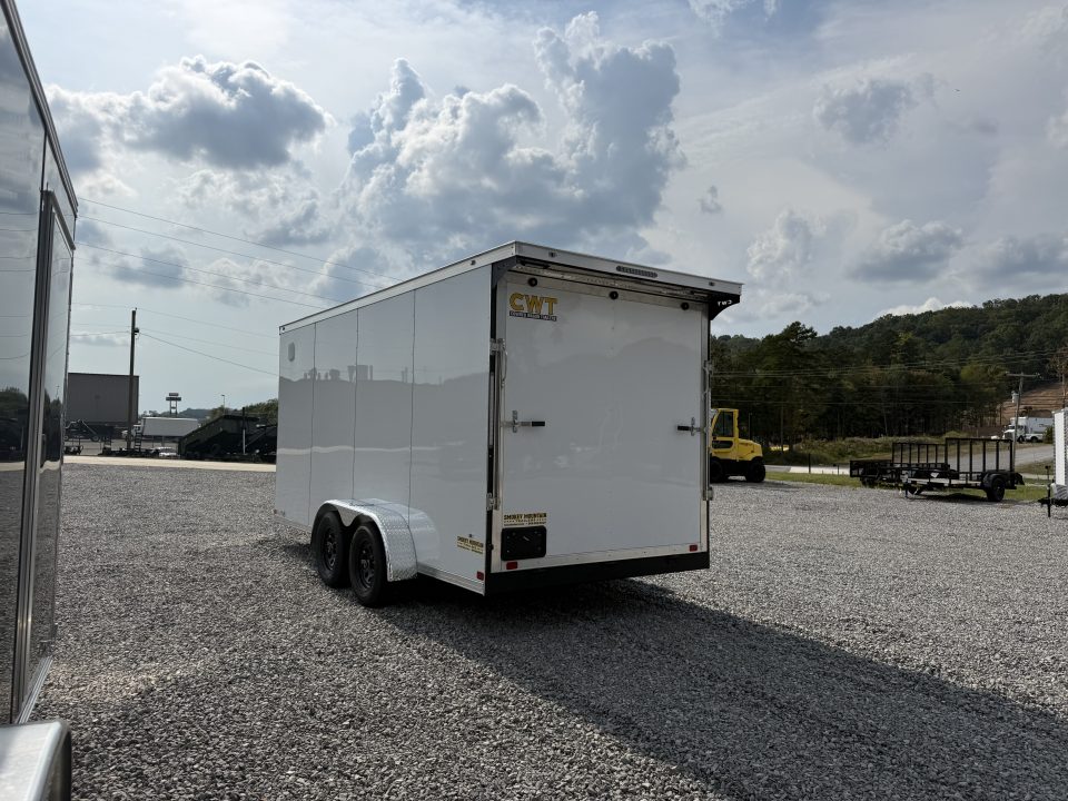 New 2027 Covered Wagon Trailers 7X16 TA2 7' INT HEIGHT SPOILER POLY Cargo / Enclosed Trailer