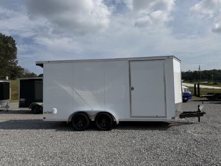New 2027 Covered Wagon Trailers 7X16 TA2 7' INT HEIGHT SPOILER POLY Cargo / Enclosed Trailer