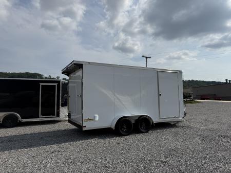 New 2027 Covered Wagon Trailers 7X16 TA2 7' INT HEIGHT SPOILER POLY Cargo / Enclosed Trailer