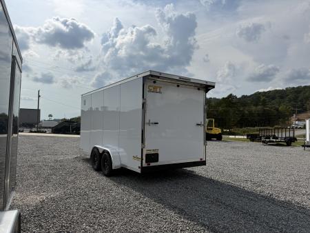 New 2027 Covered Wagon Trailers 7X16 TA2 7' INT HEIGHT SPOILER POLY Cargo / Enclosed Trailer