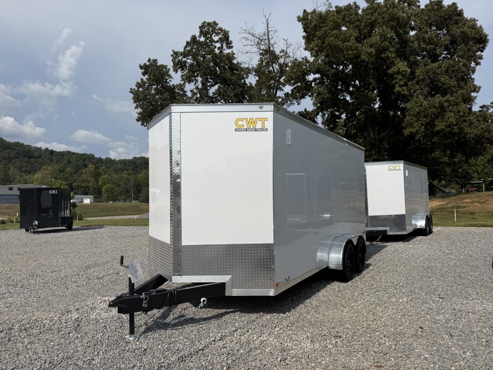 New 2027 Covered Wagon Trailers 7X16 TA2 7' INT HEIGHT DOUBLE DOORS POLY Cargo / Enclosed Trailer