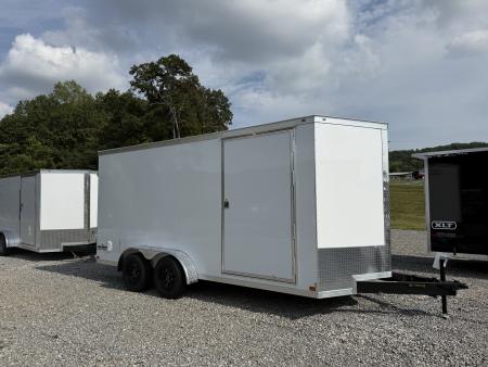 New 2027 Covered Wagon Trailers 7X16 TA2 7' INT HEIGHT DOUBLE DOORS POLY Cargo / Enclosed Trailer