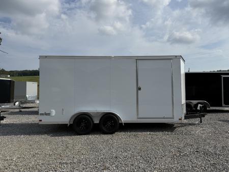 New 2027 Covered Wagon Trailers 7X16 TA2 7' INT HEIGHT DOUBLE DOORS POLY Cargo / Enclosed Trailer