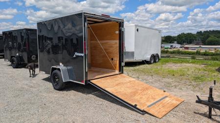 New 2027 Homesteader 6x12 Intrepid V-Nose Cargo Trailer w/ Ramp Door