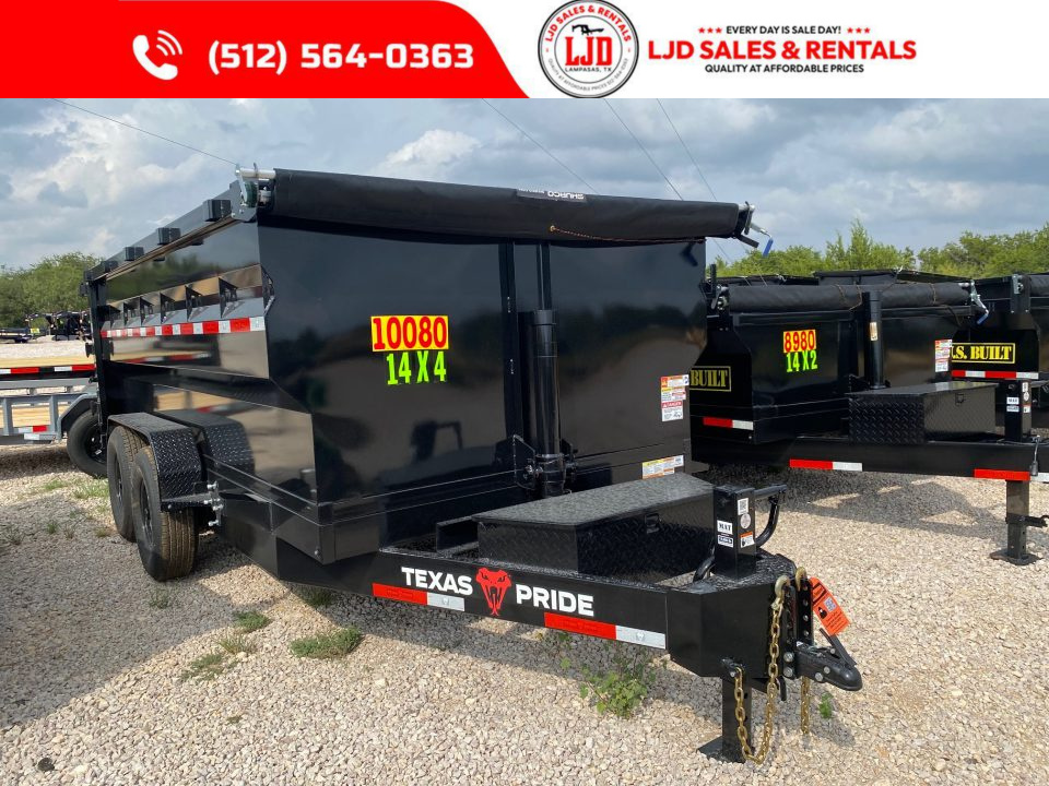 New 2026 Texas Pride - 14 X 4 Dump Trailer - 16K GVWR - Tarp