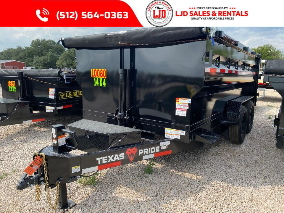 New 2026 Texas Pride - 14 X 4 Dump Trailer - 16K GVWR - Tarp