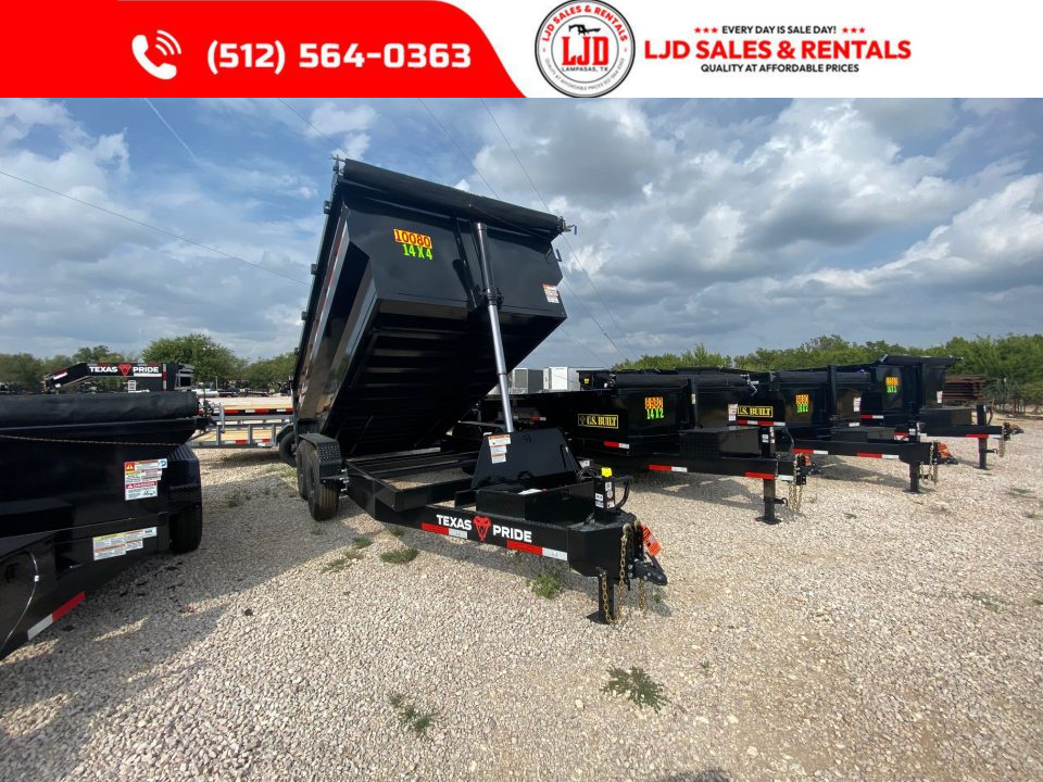 New 2026 Texas Pride - 14 X 4 Dump Trailer - 16K GVWR - Tarp