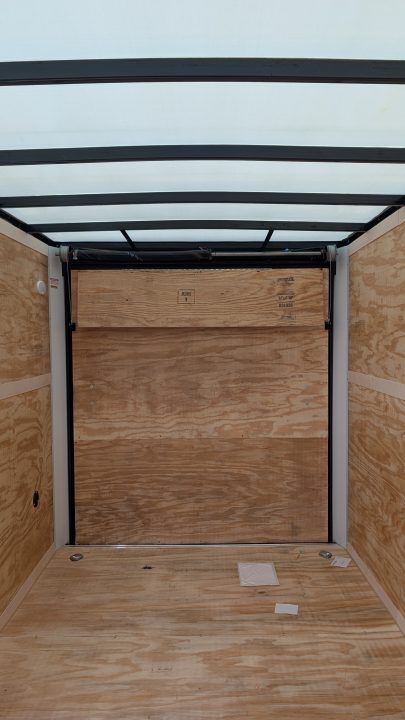 New 2027 Homesteader 7x12 Intrepid V-Nose Cargo Trailer w/ Ramp Door & BRAKES (84" INSIDE)