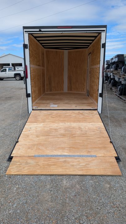 New 2027 Homesteader 7x12 Intrepid V-Nose Cargo Trailer w/ Ramp Door & BRAKES (84" INSIDE)
