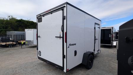 New 2027 Homesteader 7x12 Intrepid V-Nose Cargo Trailer w/ Ramp Door & BRAKES (84" INSIDE)