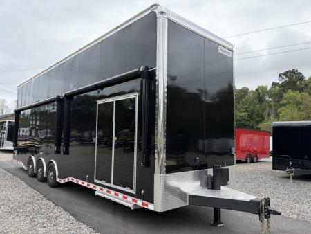 New 2027 Haulmark EDGE 34' Stacker Race Trailer, Finished Race Interior, 21K GVWR, Awnings, Lift
