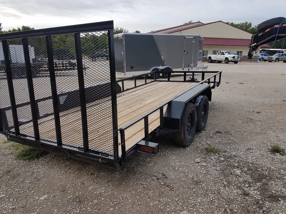 New 2027 MEB 77 x16 Utility Trailer wRamp Gate