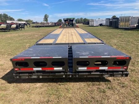New 2027 MAXX-D 102x36 TANDEM 25.9K GN W/ MAX RAMPS, HYDROJACKS, DISC BRAKES & WIRELESS REMOTE Flatbed Trailer