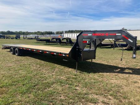 New 2027 MAXX-D 102x36 TANDEM 25.9K GN W/ MAX RAMPS, HYDROJACKS, DISC BRAKES & WIRELESS REMOTE Flatbed Trailer