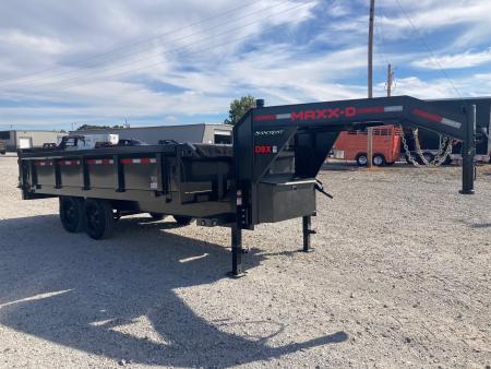 New 2027 MAXX-D 96X16 TANDEM 17.5K GN DECKOVER DUMP W/ 24" FOLD DOWN SIDES, SLIDE IN RAMPS & WIRELESS REMOTE Dump Trailer