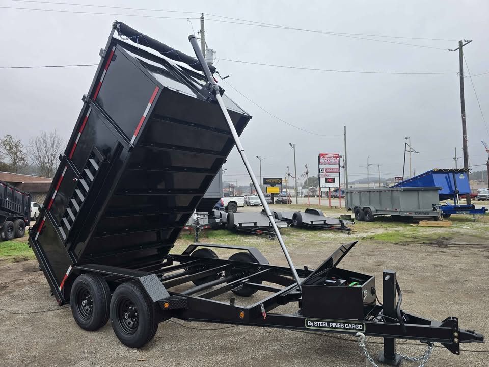 New 2026 6X12X4 10.400 GVWR 3 stage telescopic