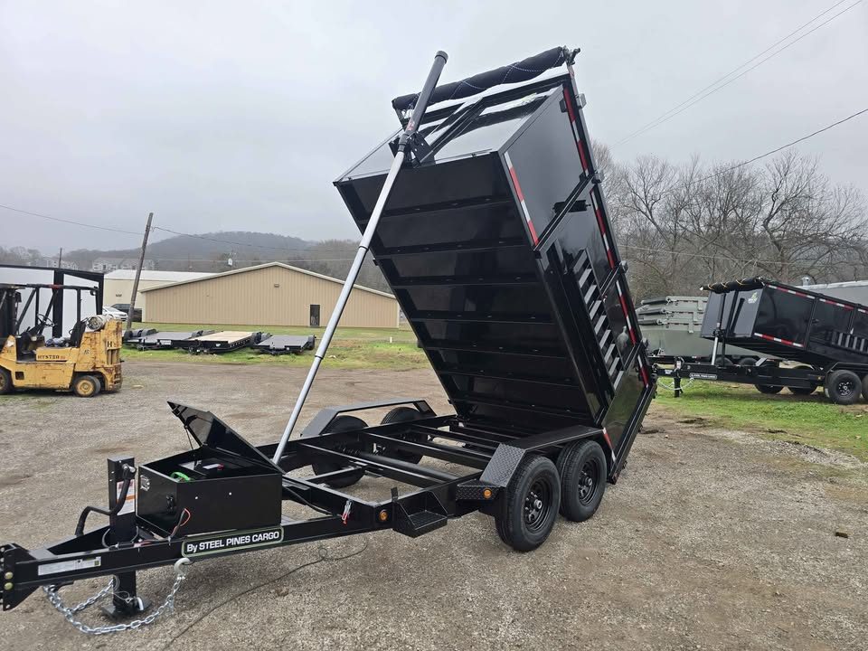 New 2026 6X12X4 10.400 GVWR 3 stage telescopic