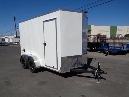 New 2027 Pace American - Out Back DLX - 6x12 V-Nose Tandem Axle 7k Cargo Trailer w/ Rear Ramp Door