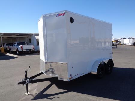 New 2027 Pace American - Out Back DLX - 6x12 V-Nose Tandem Axle 7k Cargo Trailer w/ Rear Ramp Door
