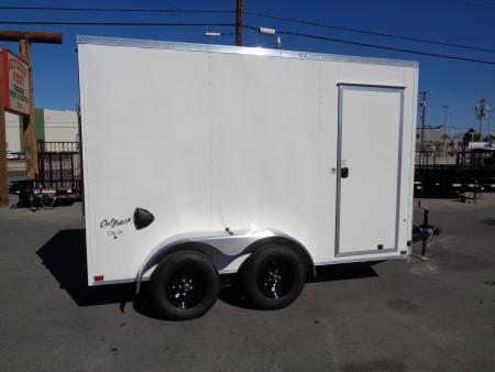 New 2027 Pace American - Out Back DLX - 6x12 V-Nose Tandem Axle 7k Cargo Trailer w/ Rear Ramp Door