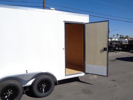 New 2027 Pace American - Out Back DLX - 6x12 V-Nose Tandem Axle 7k Cargo Trailer w/ Rear Ramp Door
