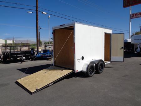 New 2027 Pace American - Out Back DLX - 6x12 V-Nose Tandem Axle 7k Cargo Trailer w/ Rear Ramp Door