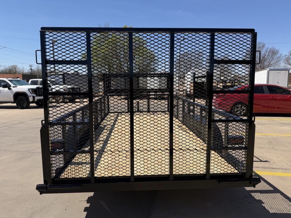 New #144749 2026 MP CUSTOMS 16 X 83 TANDEM AXLE PIPE TOP 7K LANDSCAPE TRAILER W/ 2' SIDES