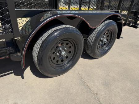 New #144749 2026 MP CUSTOMS 16 X 83 TANDEM AXLE PIPE TOP 7K LANDSCAPE TRAILER W/ 2' SIDES