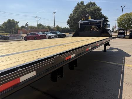 New #144780 2026 MP CUSTOMS 40 X 102 TANDEM AXLE 14K FLATBED GOOSENECK W/ MAXX RAMPS
