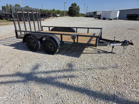 New 2027 Lamar 77X12 TANDEM 7K TUBETOP UTILITY W/4' SPRING GATE