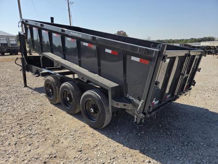 New 2027 Lamar 83X16 TRIPLE 21K GOOSENECK TELESCOPIC DUMP W/36" SIDES & 17.5"/16PLY
