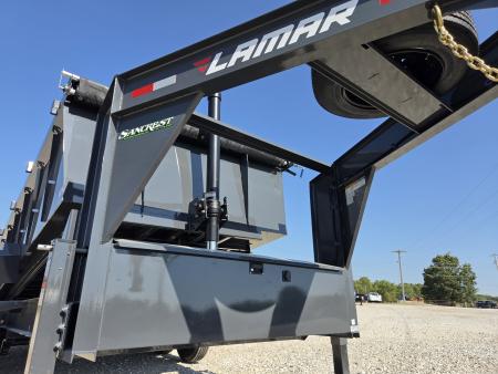 New 2027 Lamar 83X16 TRIPLE 21K GOOSENECK TELESCOPIC DUMP W/36" SIDES & 17.5"/16PLY