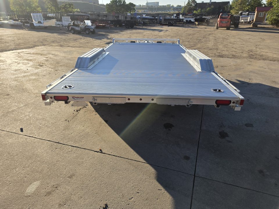 New 2027 Aluma WB18H-TA-EL-DOF-R-RR-RTD Flatbed Trailer