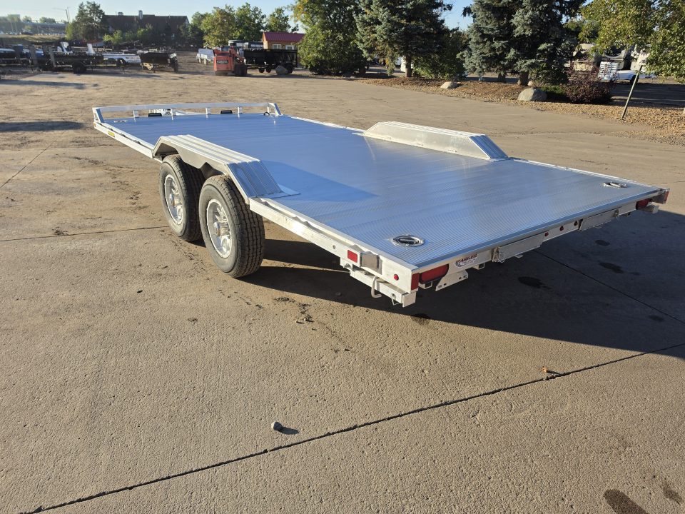 New 2027 Aluma WB18H-TA-EL-DOF-R-RR-RTD Flatbed Trailer