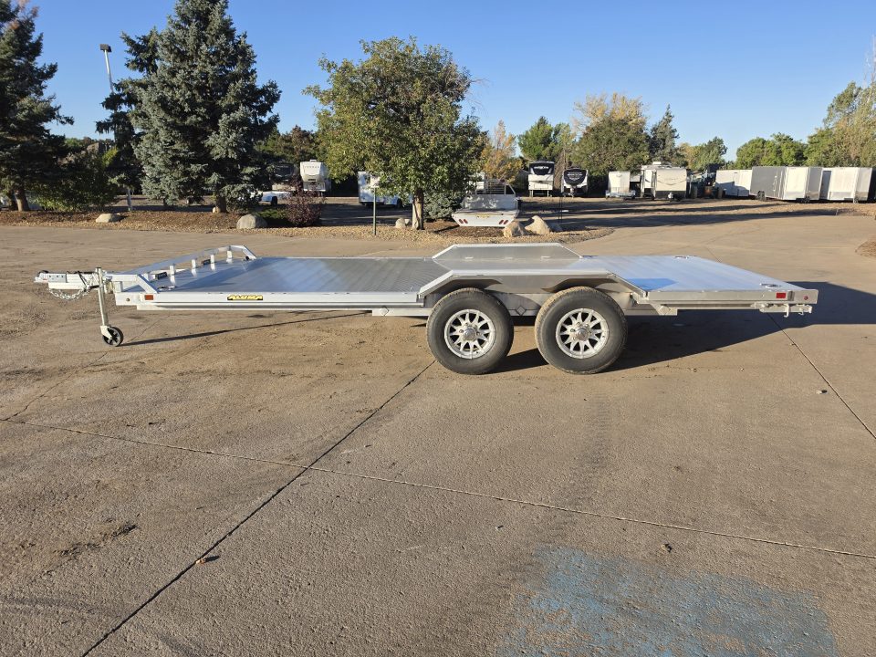 New 2027 Aluma WB18H-TA-EL-DOF-R-RR-RTD Flatbed Trailer