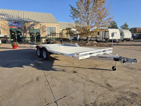 New 2027 Aluma WB18H-TA-EL-DOF-R-RR-RTD Flatbed Trailer