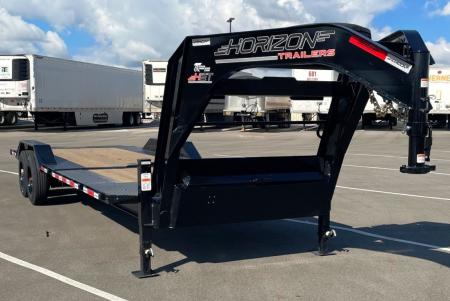 New Horizon HET 26'x102  Gooseneck Gravity Tilt Equipment Trailer 21,000 GVWR Drive Over Fenders