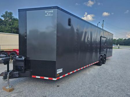 Used USED 2022 8.5X28 TITANIUM CARGO ENCLOSED RACE CAR HAULER