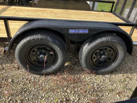 New 2027 Triple Crown Trailers 6x12 Tandem Axle 6000 GVWR Utility Trailer