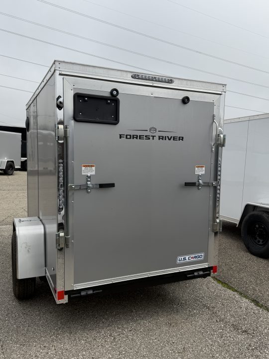 New 2027 US Cargo 5 x 8 Enclosed Trailer w/ Ramp Door with 5ft 6IN interior- side door(Single) Cargo / Enclosed Trailer- UPGRADESr
