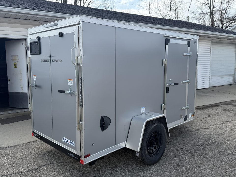 New 2027 US Cargo 5 x 10 Enclosed Trailer Ramp Door with 5FT 6IN INTERIOR - Screwless Exterior w/Upgraded Options