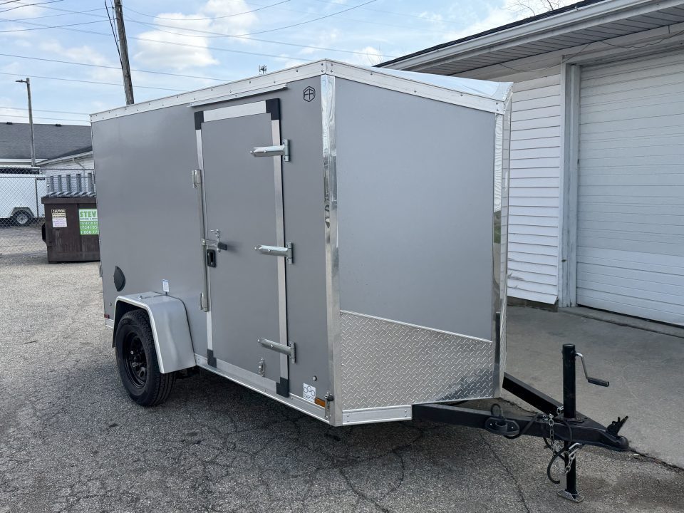 New 2027 US Cargo 5 x 10 Enclosed Trailer Ramp Door with 5FT 6IN INTERIOR - Screwless Exterior w/Upgraded Options