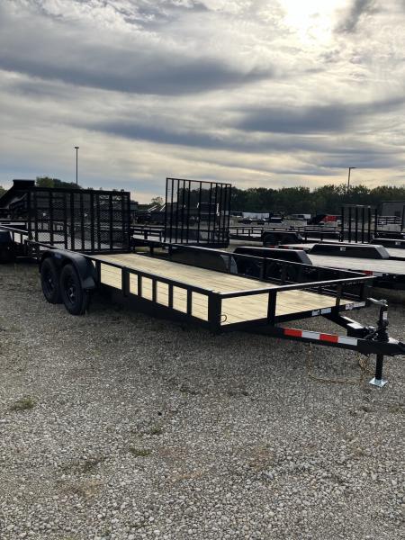 New 2027 Triple Crown Trailers 7x18 7000 GVWR w/Removable Side Load Ramps ATV Trailer