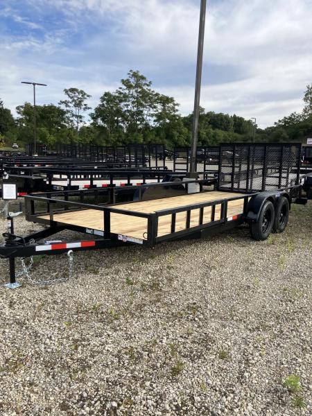 New 2027 Triple Crown Trailers 7x18 7000 GVWR w/Removable Side Load Ramps ATV Trailer