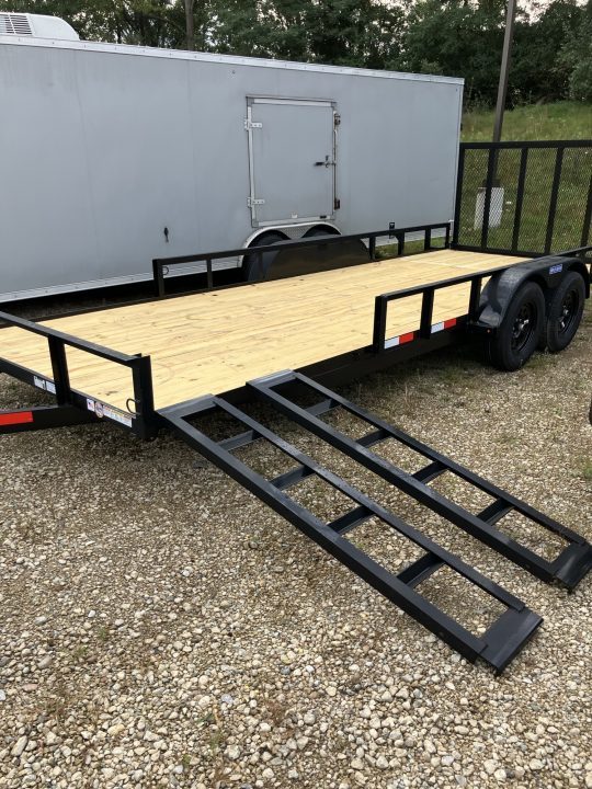 New 2027 Triple Crown Trailers 7x18 7000 GVWR w/Removable Side Load Ramps ATV Trailer