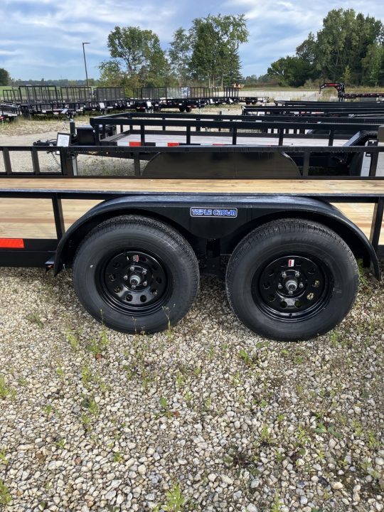 New 2027 Triple Crown Trailers 7x18 7000 GVWR w/Removable Side Load Ramps ATV Trailer