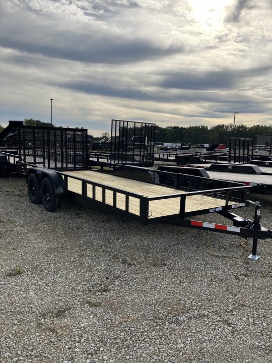 New 2027 Triple Crown Trailers 7x18 7000 GVWR w/Removable Side Load Ramps ATV Trailer